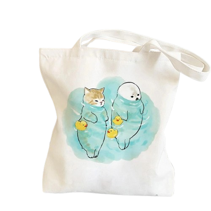 Cartoon Cats Tote Bag