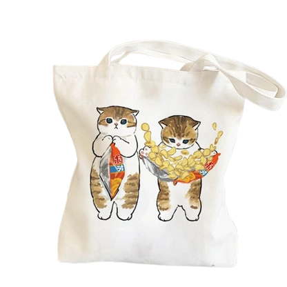 Cartoon Cats Tote Bag