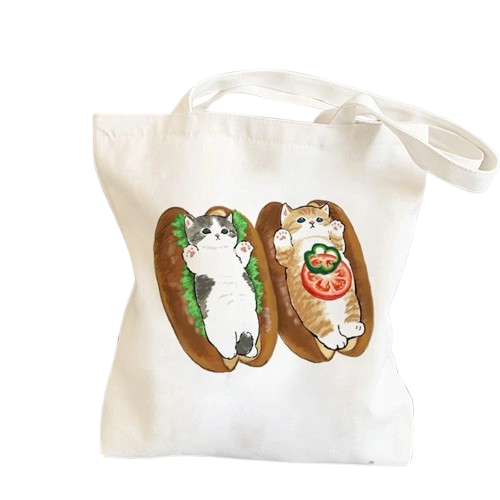 Cartoon Cats Tote Bag