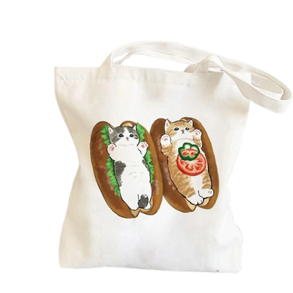 Cartoon Cats Tote Bag