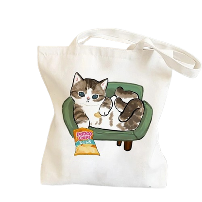 Cartoon Cats Tote Bag