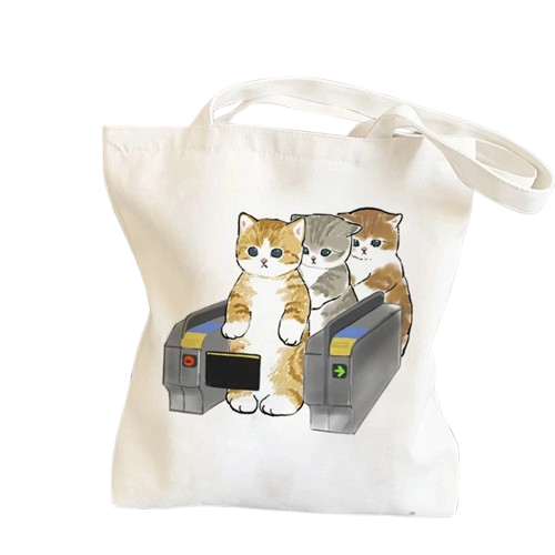 Cartoon Cats Tote Bag