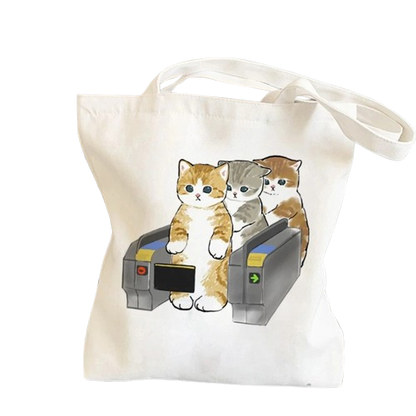 Cartoon Cats Tote Bag